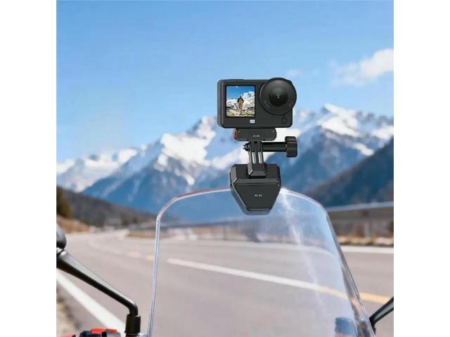 For Gopro Action Camera Clip Bracket Windshield Clamp Mount Holder Motorcycle Accessories