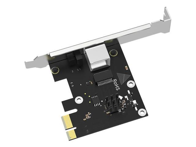 2.5G PCI-E Network Adapter LAN Card PCIE Card 2500Mbps Gigabit Network Card For RTL8125 RJ45 Wired Network Card 10/100/1000Mbps