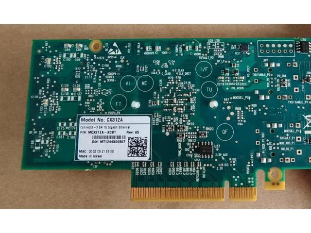 ConnectX-3 EN Dual Port 10Gigabit PCIe Card MCX312A-XCBT CX312A