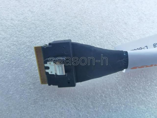 80CM SAS 4.0 SFF-8654 38pin Host to 8 SATA 7pin Target Hard Disk Fanout Raid cable