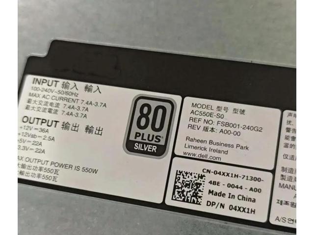 04XX1H 4XX1H for Server R320 R420 AC550E-S0 550W Power Supply