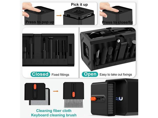 Multi-Functional Precision Cleaning Tool 32-In-1 For Ports,, Keyboard Keycap Removal-Deep Cleaning