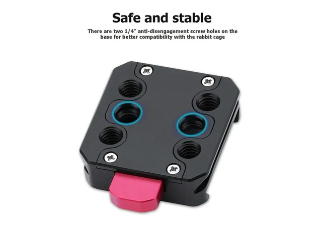 Tripod QR Mount Adapter Quick Release Plate V-Lock Quick Setup Kit For DSLR Cameras Gimbal Tripod Slider Camera