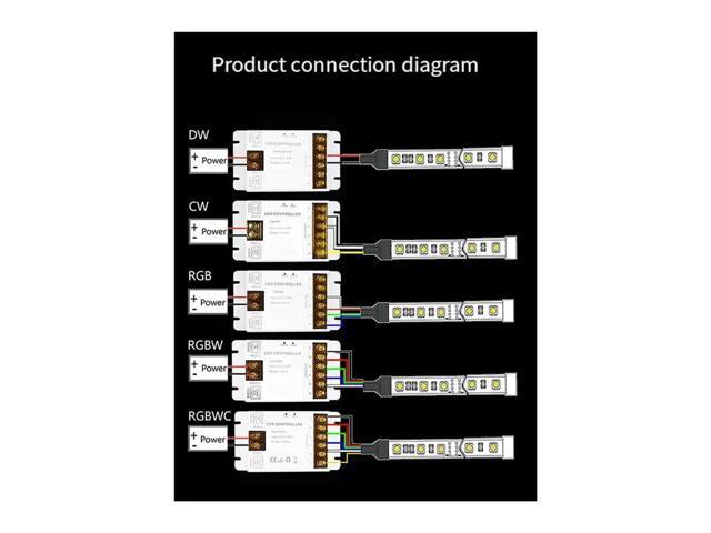 Light Strip Controller Neon Light Music Flashing Controller Synchronized 5-24V Low Voltage Timer Switch