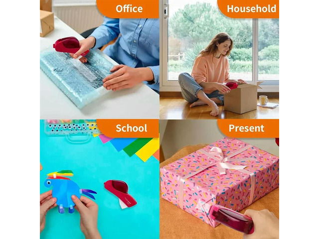 Set Of Automatic Tape Dispensers No Batteries Required For Hand Work, Home Gift Wrapping