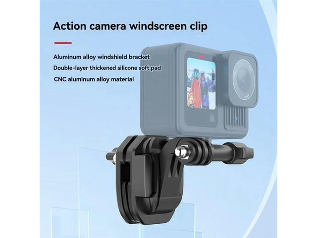 Mount Clip For Gopro Hero12 For Osmo Action 4 X4 Ace Pro Black Windshield Action Cameras Motorcycle Accessorie