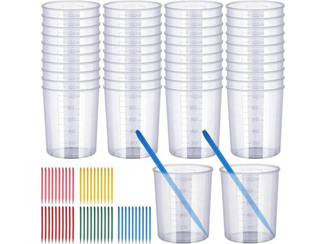 Resin Mixing Cups And Sticks Pointed Stir Sticks For Mixing Paint, Stain, Epoxy, Resin B