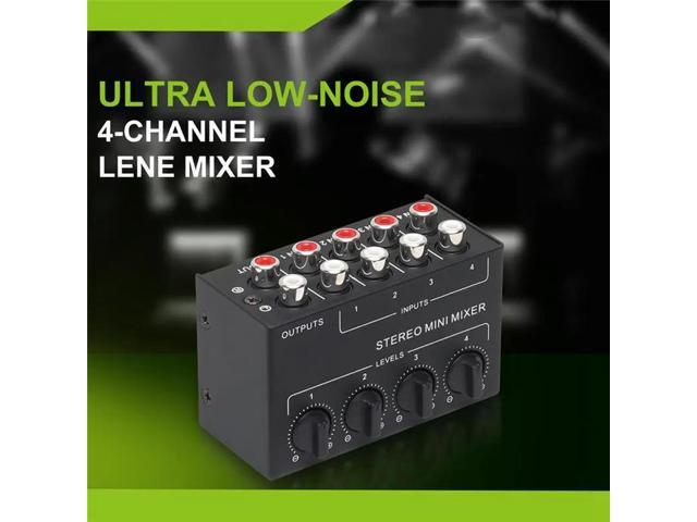 CX400 Mini Stereo 4-Channel Audio Mixer Passive For Microphone Multi-Function 1 In 4 Out Stereo Splitter For Studio