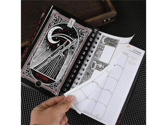 Spiral Dated Wely Planner 2026:Waiting For The Night, January-December 21X15cm Hardcover With Stickers& Bookmarks