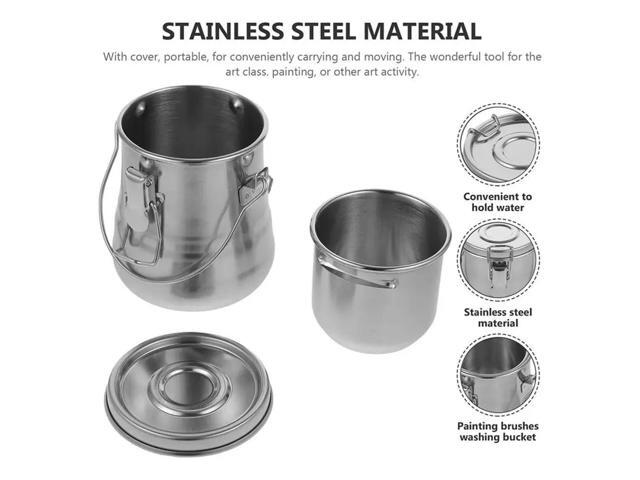 Leak-Proof Paint Brush Washer With Lid And Filter Screen- Design Ideal For Travel