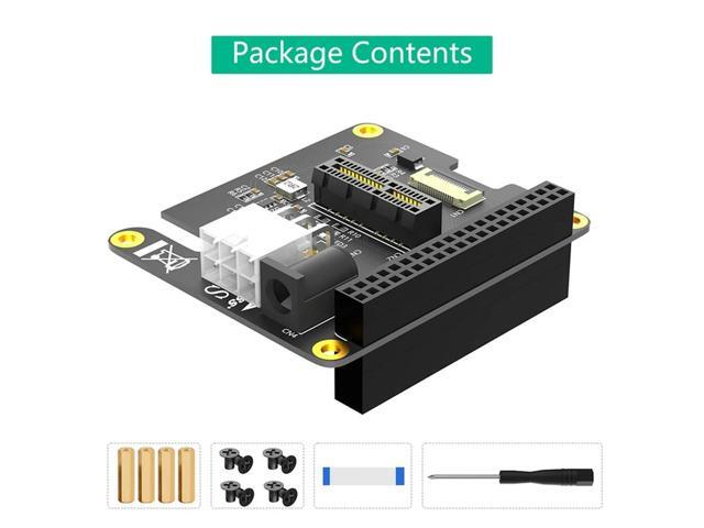PCI-E Express PCI-E 1X Adapter Card With External 12V Power For Raspberry Pi