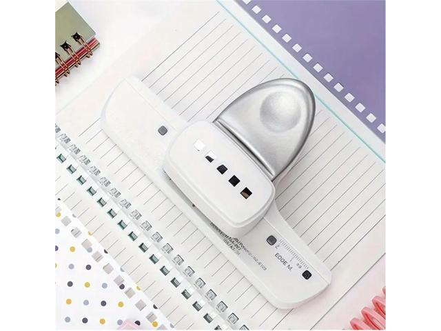 Handheld Square 5-Hole Paper Puncher, Loose-Leaf Stationery Punch, DIY Diary Binding Tool Office Equipment Press