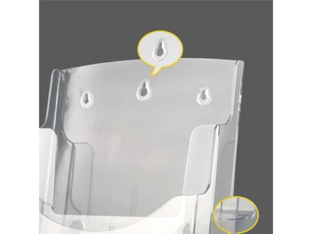 A5 Acrylic Brochure Display Stand Rack Flyer Holder Magazine Organizer For Stationery& Office Supplies