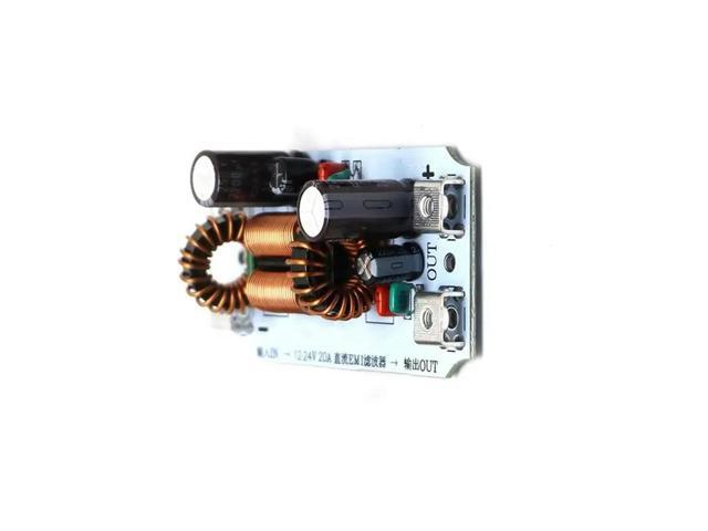 Car Audio Power Filter 20A DC LC EMI Filter EMC Purifying Power Supply Amplifier High-Frequency Noise Filter For Music