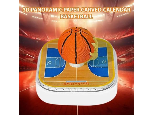Tear Off Calendar Mini Desk Calendar DIY Gifts 3D Tree Basketball Calendar 3D Standing Ornament