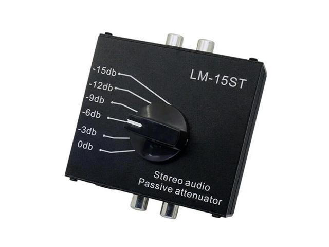 Compatible Stereo Audio Passive Attenuator 3.5Mm 6.35Mm RCA Interface Six Switch Modes-0Db-3Db-6Db-9Db-12Db-15Db