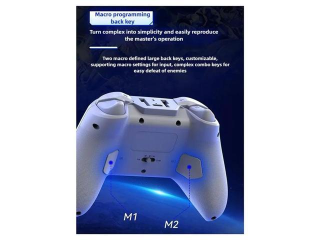 G6S Bluetooth Game Controller Dual Hall Joystick For Switch Android IOS PC- Six-Axis Burst Key Functional