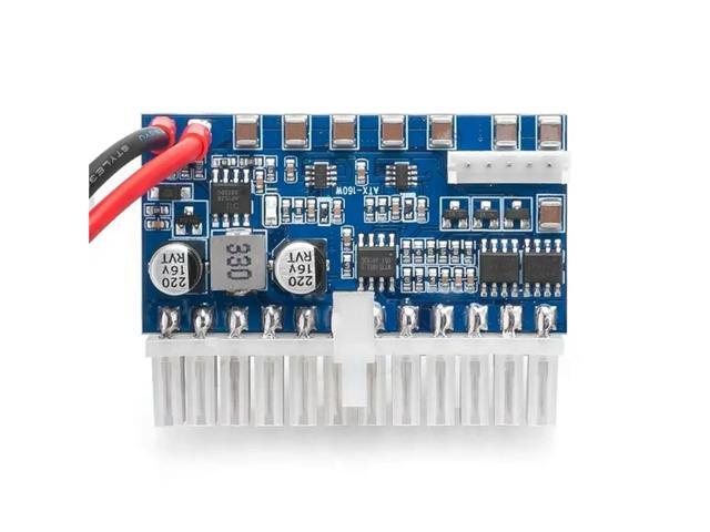 Mini Car Auto PICO PSU 6Pin Male DC 12V 160W 24Pin ATX Power Switch High Power Supply Module ITX Case