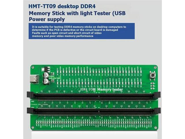 DDR4 Memory Strip LED Tester DDR4 Tester Memory Slot DDR4 Memory Strip LED Tester Memory Card Diagnostic Card