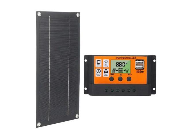 600W Solar Panel Kit With 100A 18V Charge Controller Solar Charging For Outdoor RV Camping Boat Trailer System