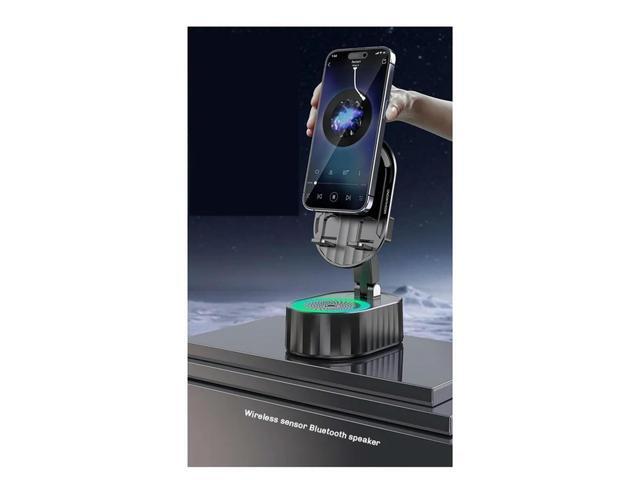 3-In-1 Phone Holder Inductive Bluetooth Speaker Holder 360°Rotating Folding Lifting Charging Treasure Holder
