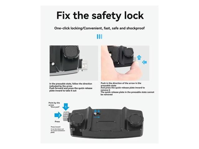 Backpack Strap Kit With Quick Release Plate For DSLR For Arca Swiss Camera Clip Mount For Outdoor Photography