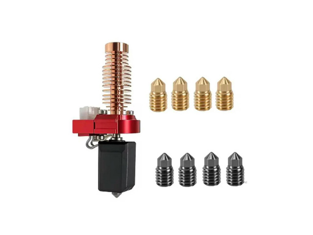 Upgrade Kit For Flashforge Adventurer 5M/5M Pro Including Hotend, 4Pcs 0.4Mm Hardened Steel/Brass Nozzles