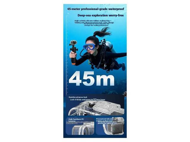 Underwater Dive Housing Shell For Osmo Nano 45M Waterproof Case Transparent Protective Camera Cover Accessory