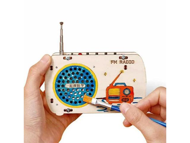 Electronic Learning Set Build A Radio Kit Wood Radio Scientific Experimental Kits Interactive Building For Kids