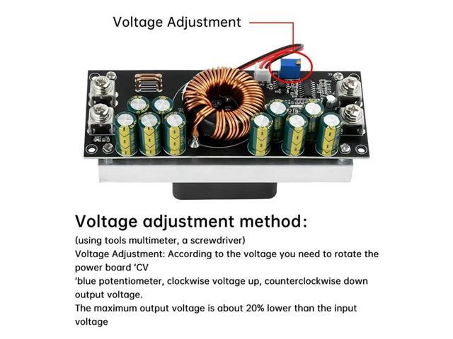 Adjustable Step-Down DC-DC Buck Converter 1200W DC15V-90V Input To DC2.5V-72V Output 30A/50A Constant Voltage Power Module