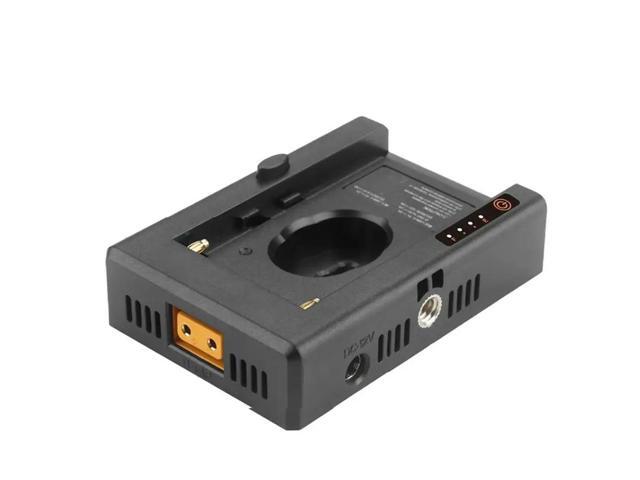 Cold Shoe Adapter 1/4 Inch Screw Hole For NP-F Adapter Plate DC12V DC8V USB-A Output