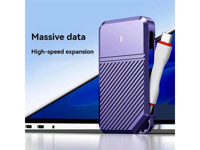 Hard Drive Enclosure 8848-10G M. 2 NVME Protocol Solid State Drive Box SSD External Built-In Type-C Short Cable