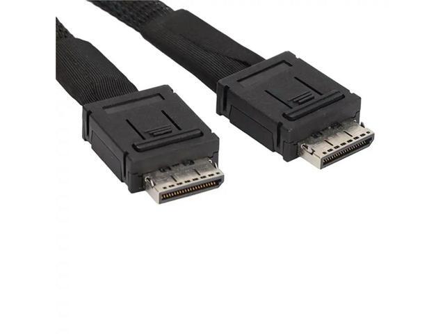 Slimsas SFF-8654 8X To Oculink SFF-8611 4X 4Ix2 Standardized Cable For Easy Installation Suitable For Extended Use