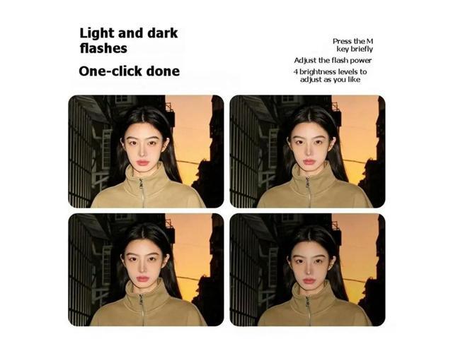 GN8 Single-Point Hot Shoe Fill Light Mini 4 Power Levels Always-On Flash Video Lamp For Camera Camcorder Vlog