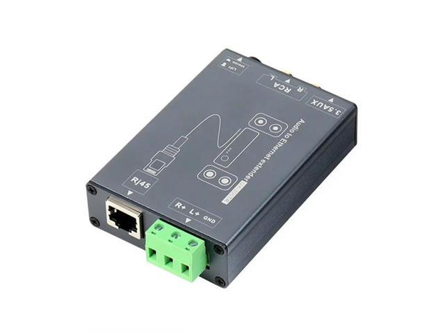 Audio To Ethernet Extender 1 Pair 3.5Mm Jack RCA Audio To RJ45 Network Cable Extender Network Signal Extender