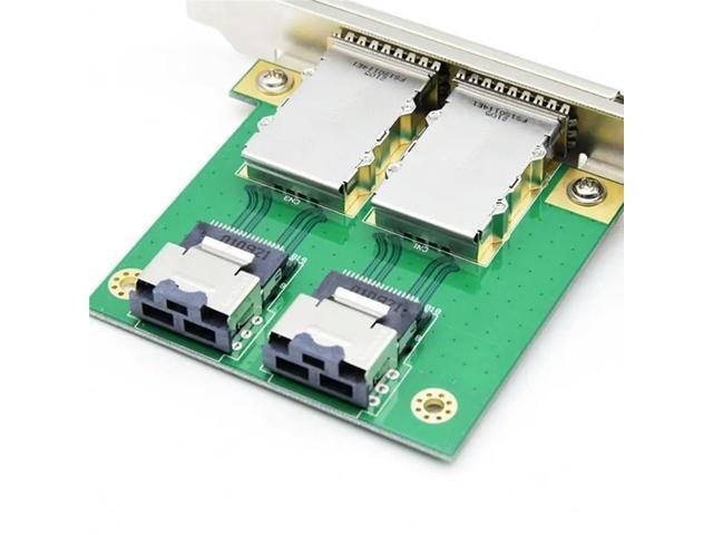 SFF-8087 To SFF-8088 Dual Mini SAS 26P Adapter Board In PCI Bracket- PCI Server Array Card SAS36P-26P SFF8087-8088