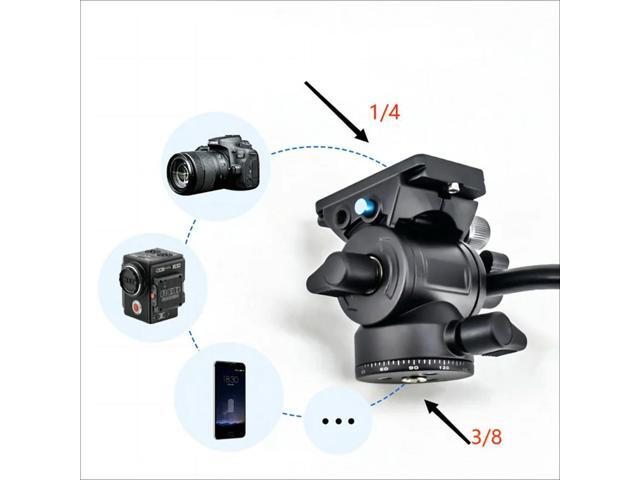 Small Hydraulic Damping Gimbal Accessory For Enhanced For Camera Stability Lightweight Hydraulic Gimbal Tripod Mounting Sys