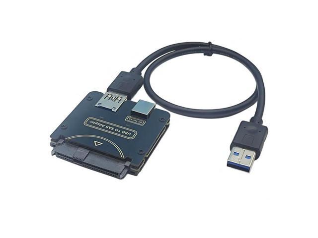 SAS Hard Disk Drive Adapter Hard Disk Drive Cable With Chipset And Power Port (Need 12V/3A Power Supply) US Plug
