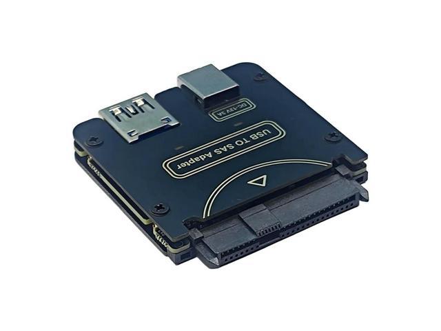 SAS Hard Disk Drive Adapter Hard Disk Drive Cable With Chipset And Power Port (Need 12V/3A Power Supply) US Plug