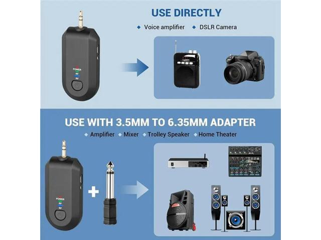 LED Digital Display Lavalier Microphone Headset Kit 2.4G 160Ft Range For Voice Amplifier For PA System