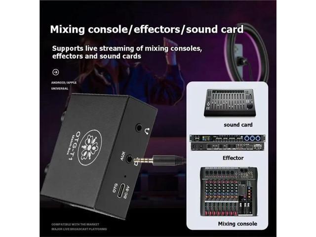 Professional Sound Card USB Lossless OTG Stereo Live Streaming Mobile Phones Computers Universal Converter