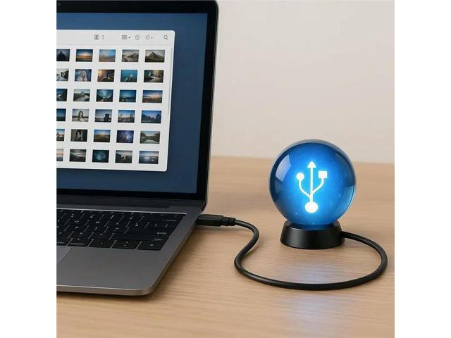3D Video Ball Electronic Display Ball Sharingan Animation Trendy Play Cool Technology Gift Desktop Ornament