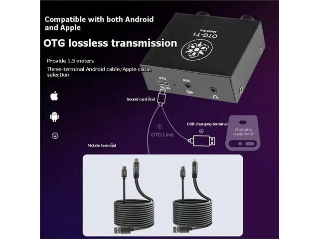 Professional Sound Card USB Lossless OTG Stereo Live Streaming Mobile Phones Computers Universal Converter
