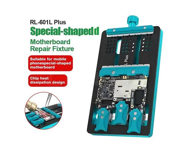 RL-601L PLUS Universal Repair Tools: Double-Slot Motherboard Fixture For Phone IC Chip & PCB Jig Board Holder