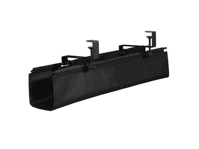 Clamp On Wire And Cable Organizer- Under Desk 27.5' Cable Management Tray For Home Office For And To Hide Cords