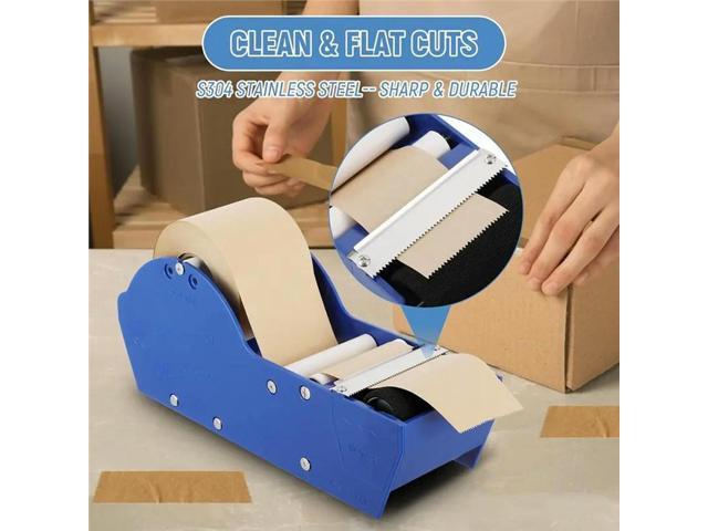 Water Activated Tape Dispenser Wet/Cut For Box Sealing And Watercolor Paper Cutting- Kraft Gummed Tape Cutter