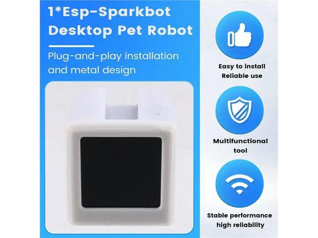 Esp-Sparkbot Desktop Pet Robot Cute Accessories With Esp32 Electronic Multiple Functions Mini Pet Robots No Camera