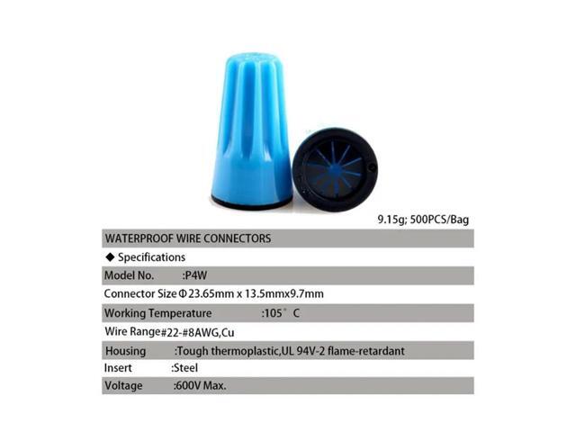 For Irrigation Landscape Lighting 100Pcs Waterproof Wire Electrical Connectors, Cable Terminal Connector Seal Nuts Cap