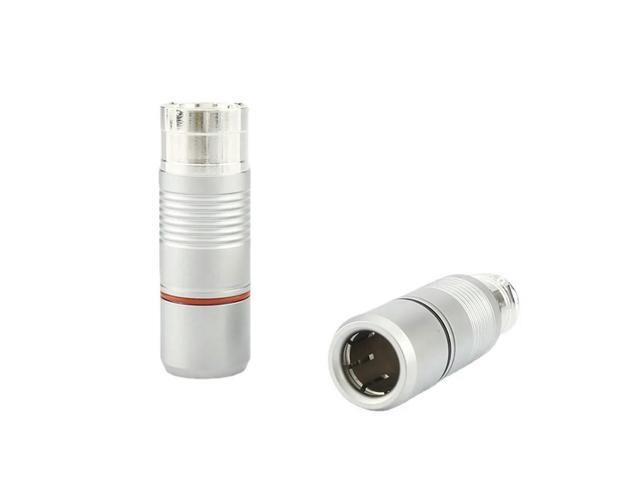 Silver Plated Tellurium Copper XLR Connector Set(4Pcs) Male/Female Audio XLR Balance Plug For Hifi Cable
