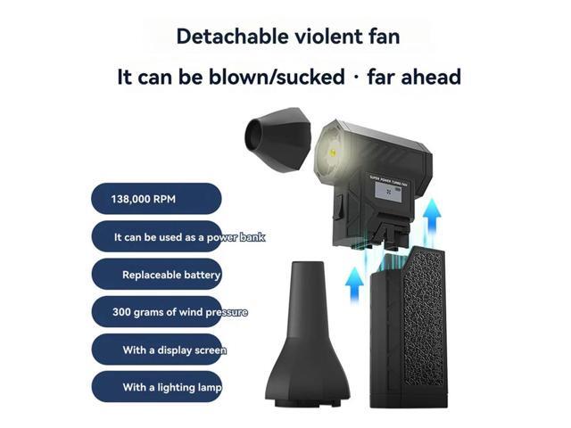 Brushless Motor Turbo Jet Blower 138000RPM Air Blower Turbo Fan Wind Speed 52M/S Powerful Souffleur Air Puissant